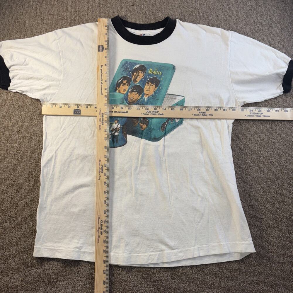 Beatles 1996 Vintage Men’s Lunchbox Thermos Ring T-shirt XL 23x28